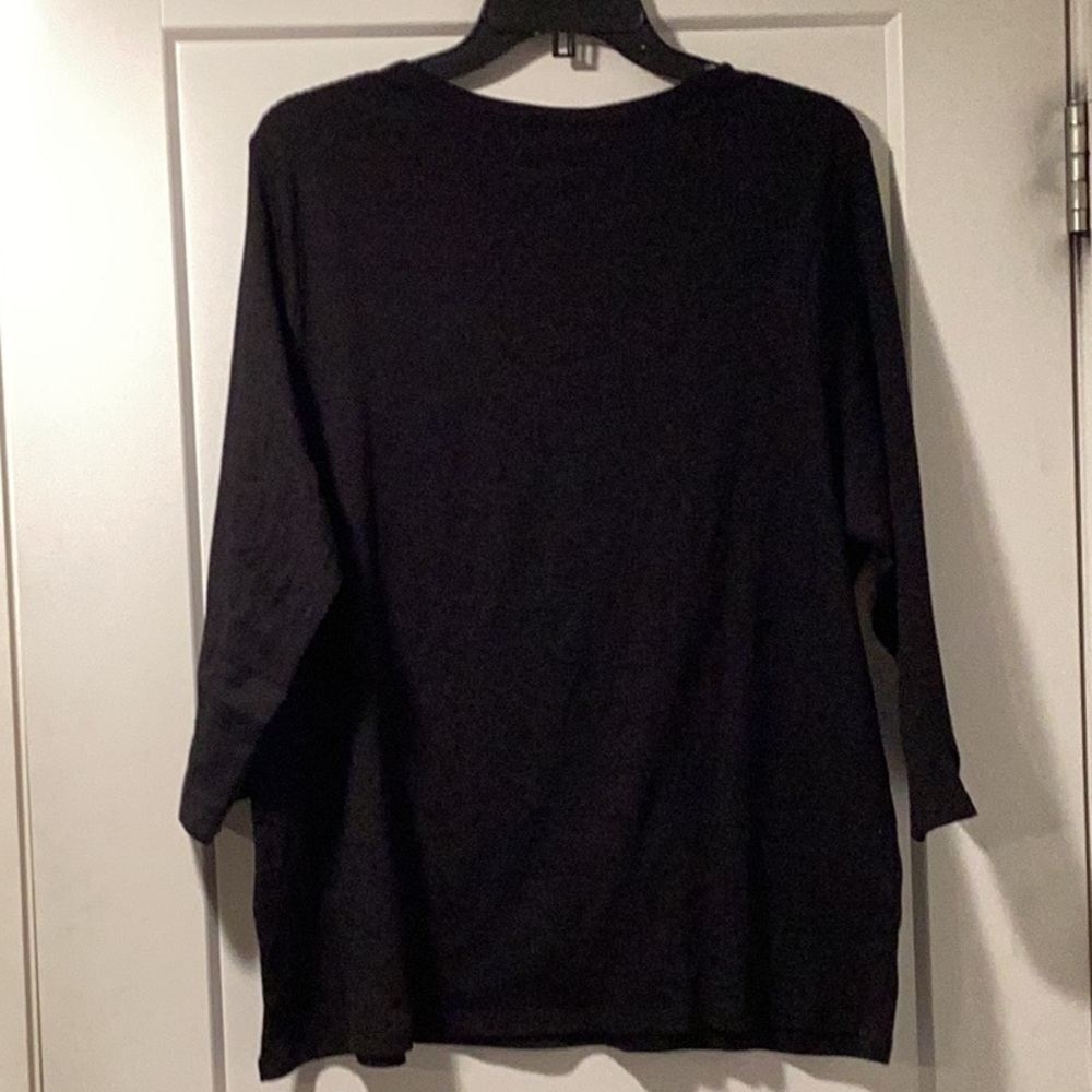 NWT‎ Style & Co Size 1X Top Deep Black - Picture 2 of 5